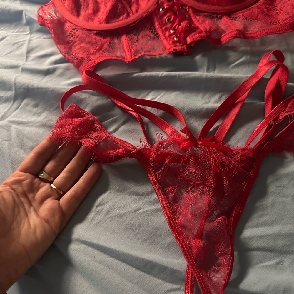 Red lingerie